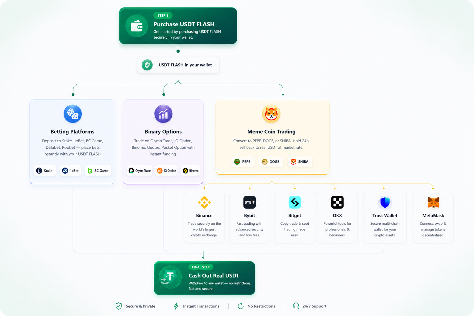 USDT FLASH Workflow Diagram